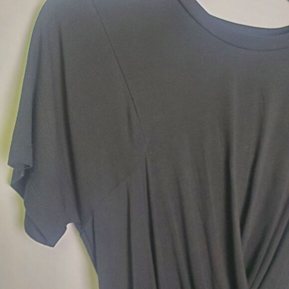 Joe's Drape Front Asymmetrical Tee Black XS - Picture 5 of 7